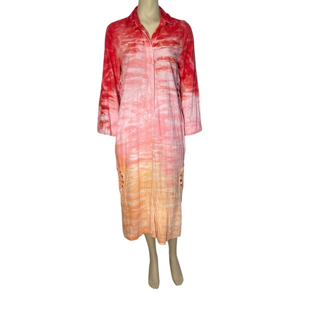 Young Fabulous & Broke Pebble Beach Ombre linen blend Dress Women’s Size‎ Small